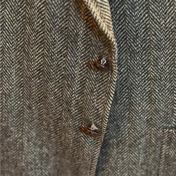 Harris Tweed Men's Vintage Herringbone WoolBlazer Jacket Size 48